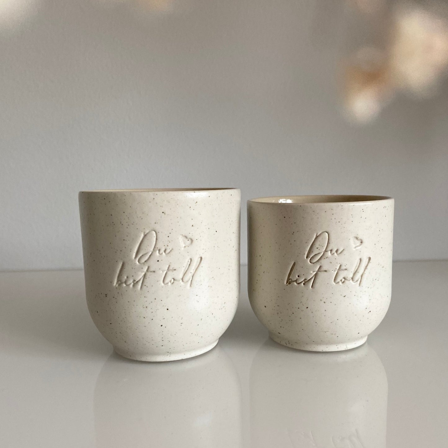 Keramik Becher „Du bist toll“ groß (260ml)
