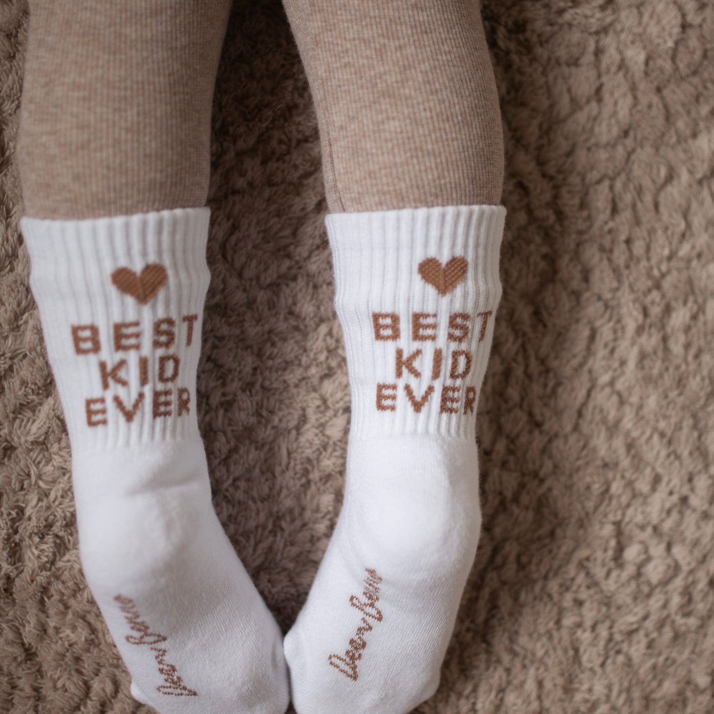 Kinder Tennissocken „Best kid ever“