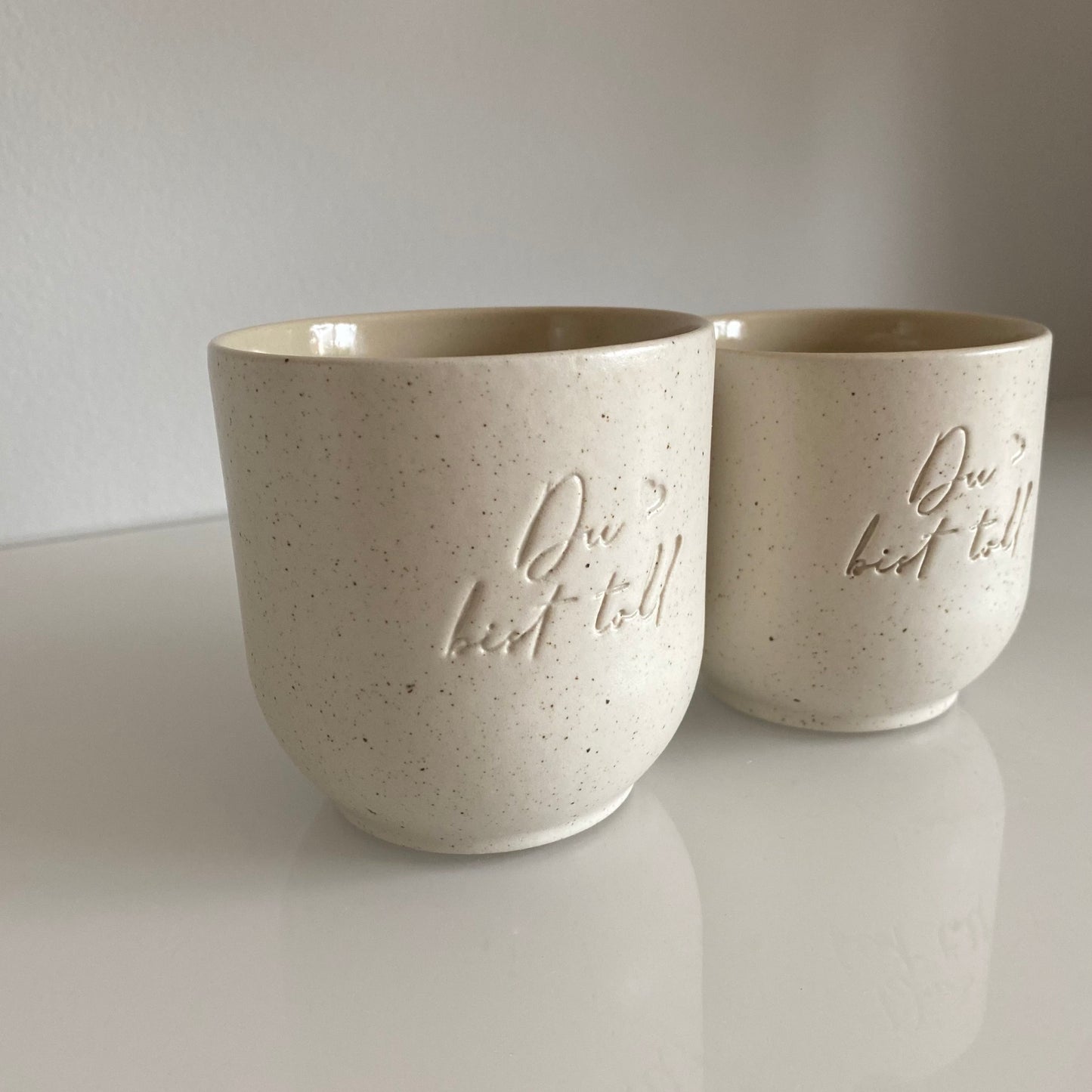 Keramik Becher „Du bist toll“ groß (260ml)