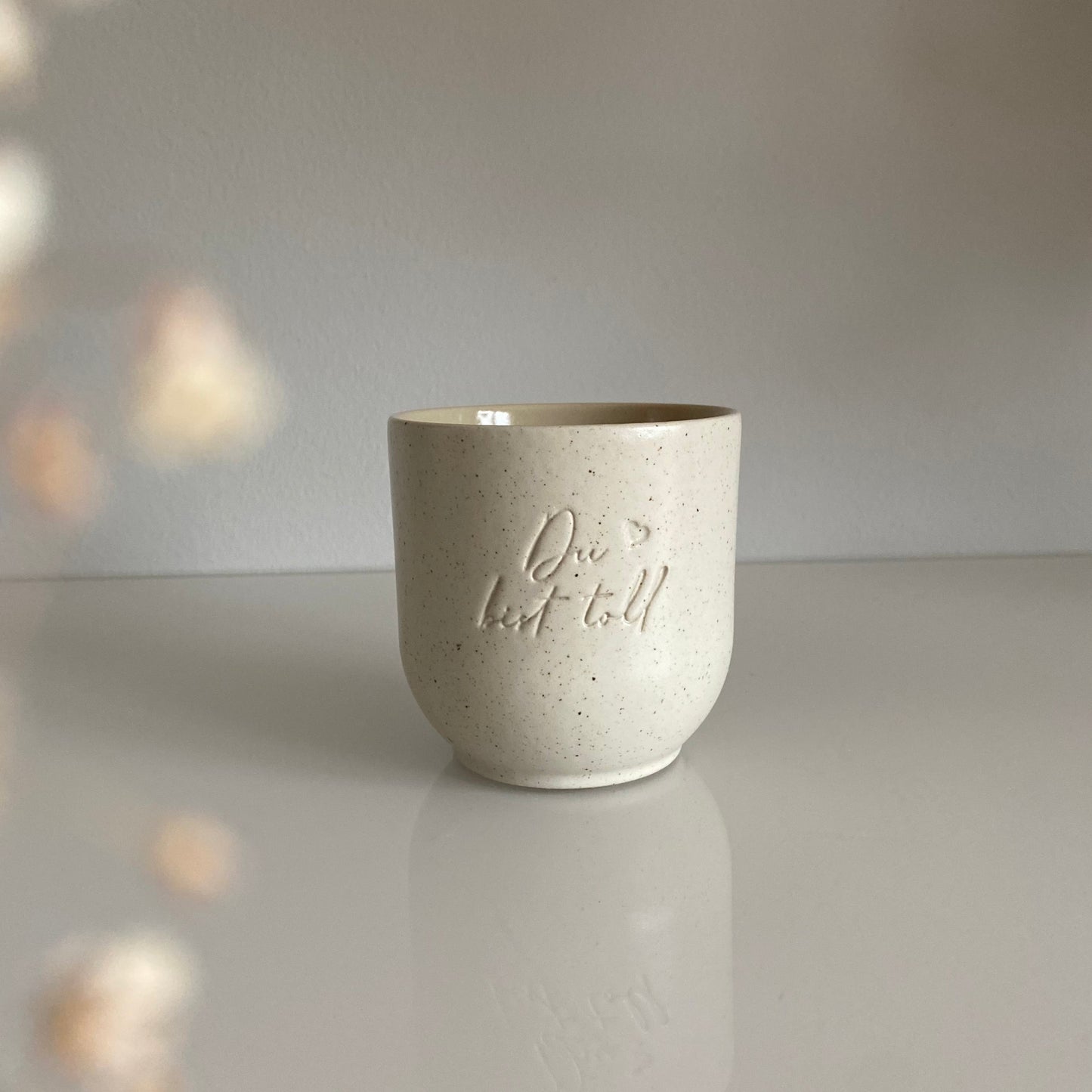 Keramik Becher „Du bist toll“ groß (260ml)