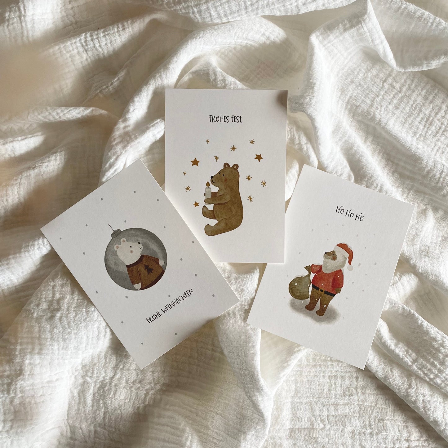 Weihnachtskarten 3er Set