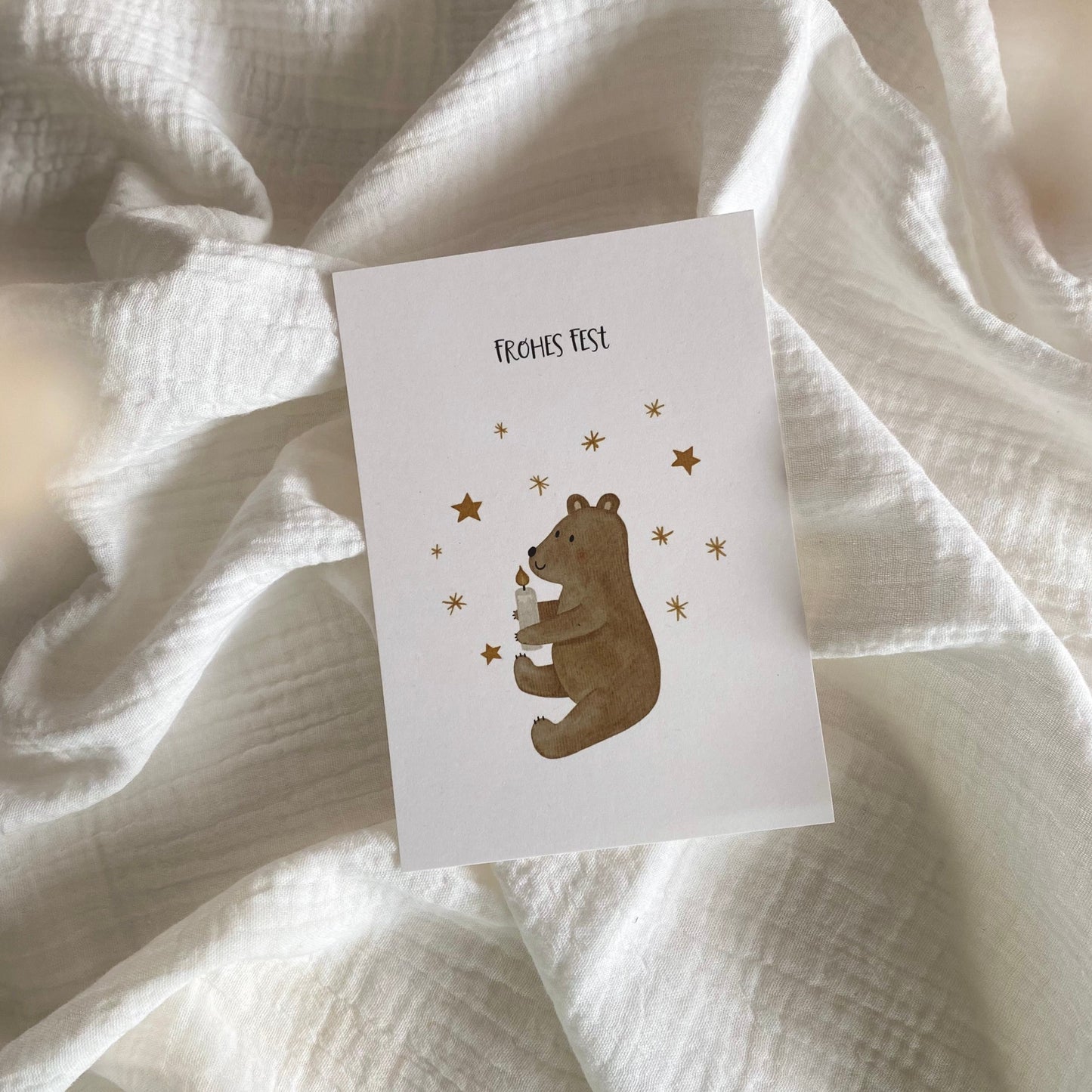 Postkarte Frohes Fest „Bär“