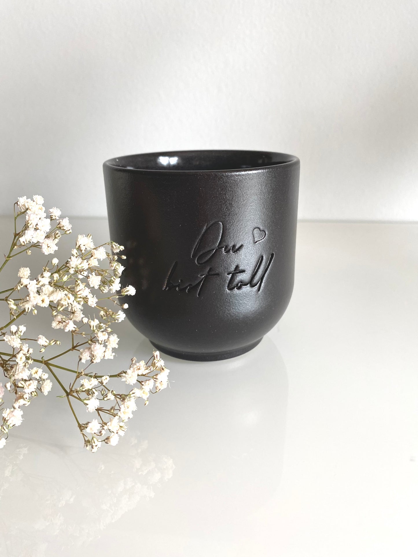 Ceramic mug "You're great" black 200ml