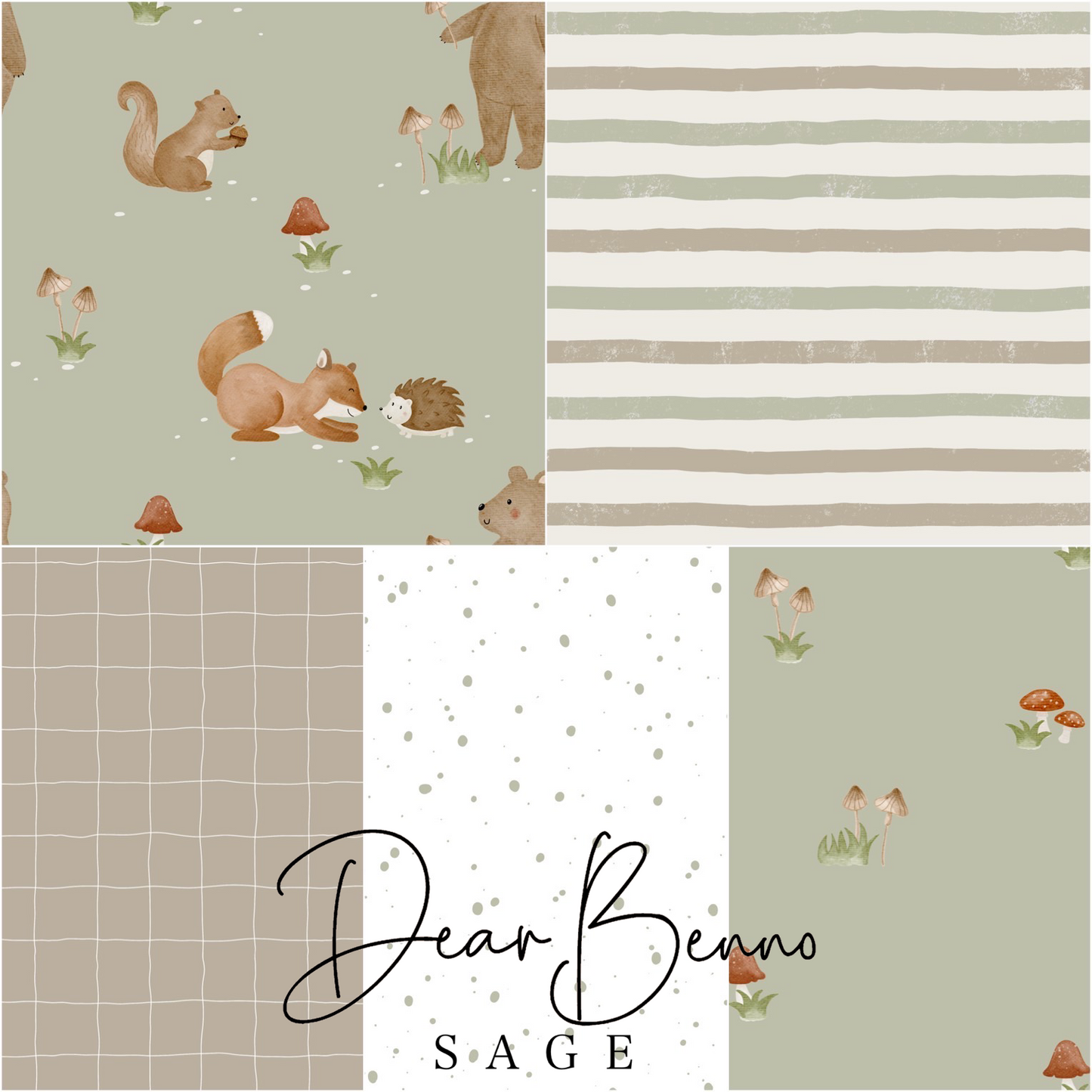 SET of 5 designs - "Forest Friends" not exclusive