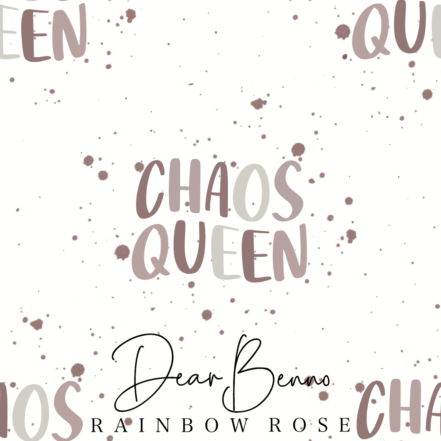 Fabric design "Chaos Queen" RAINBOW not exclusive