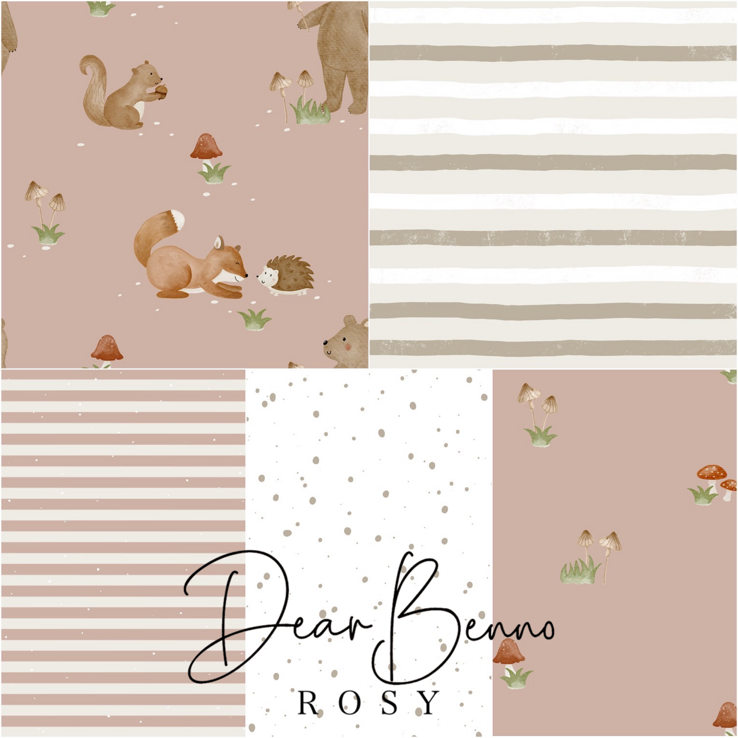 SET of 5 designs - "Forest Friends" not exclusive