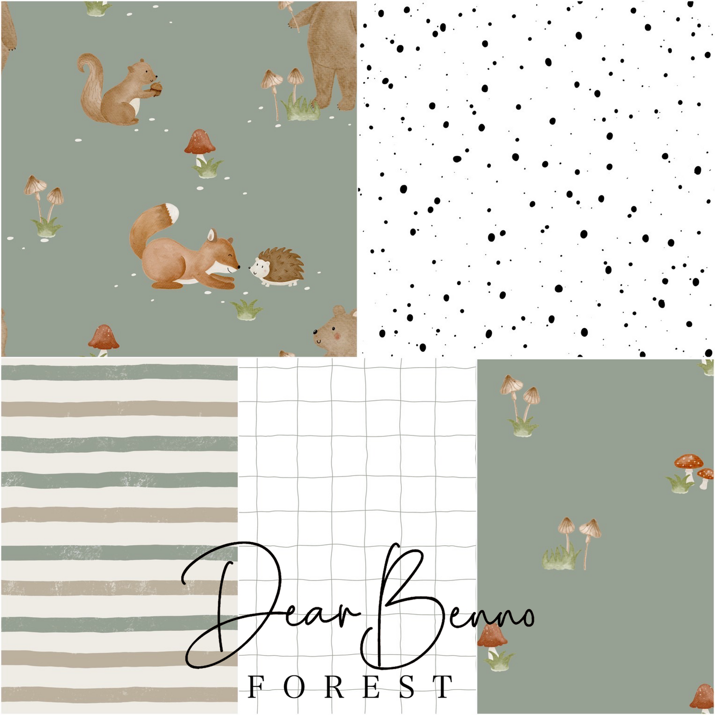 SET of 5 designs - "Forest Friends" not exclusive