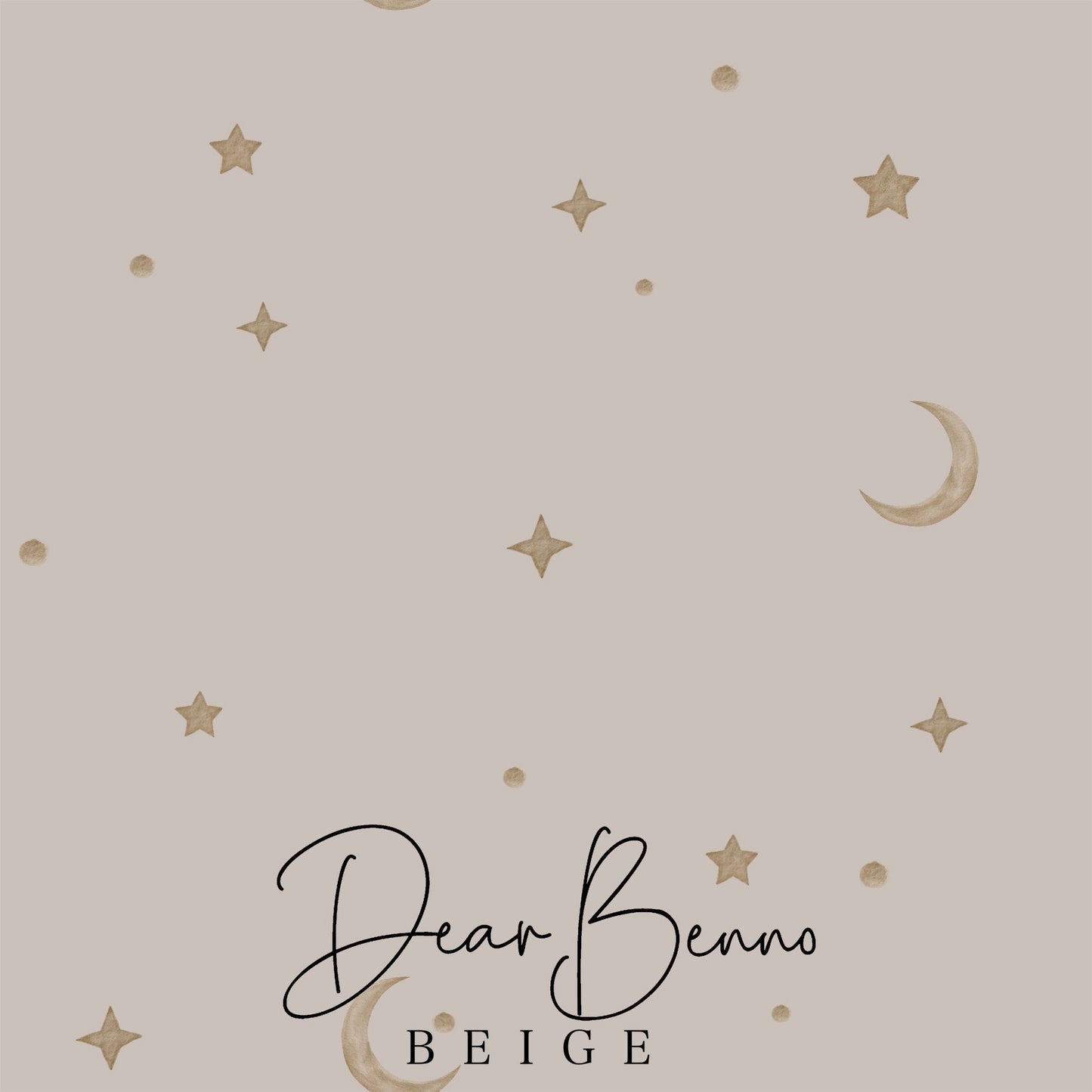 Fabric design "Moon and stars" not exclusive