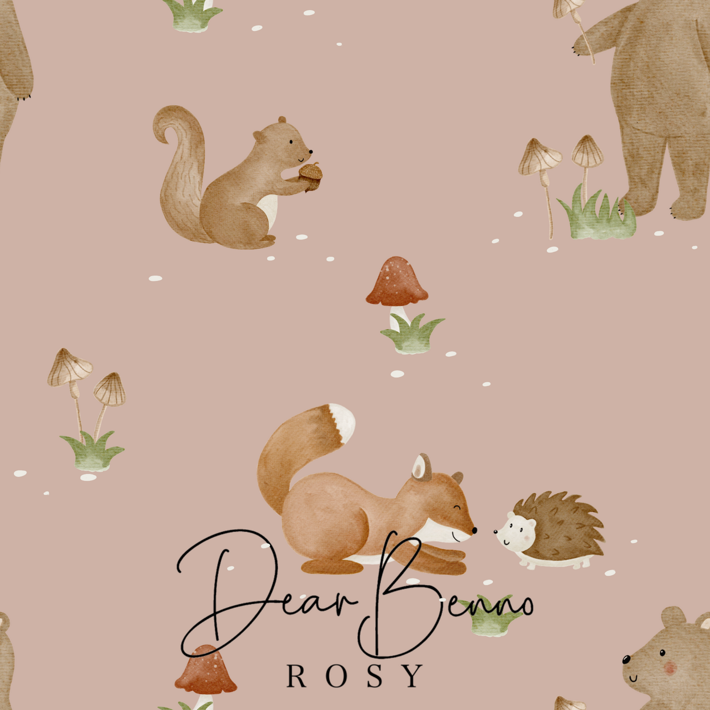 Fabric design "Forest Friends" not exclusive