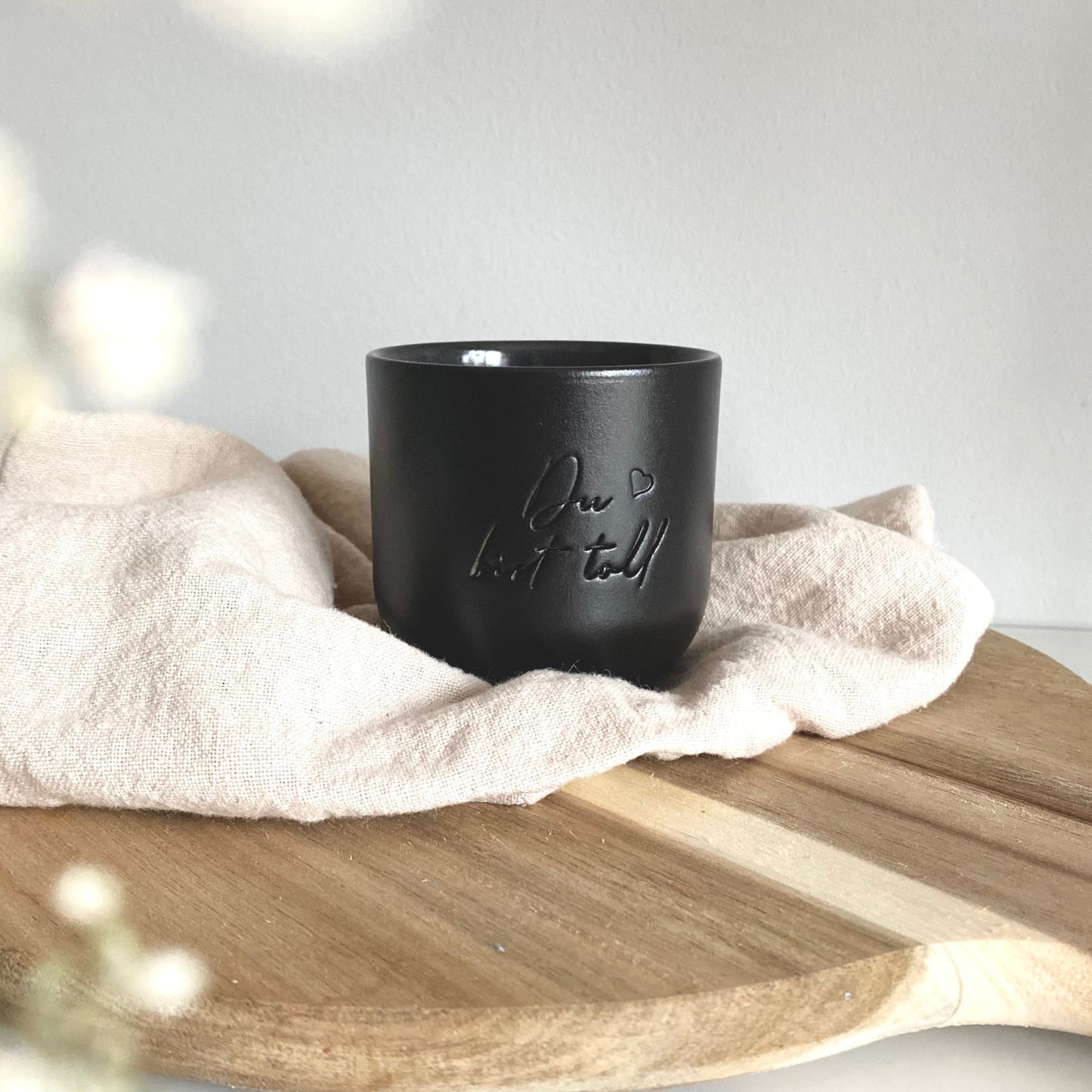Ceramic mug "You're great" black 200ml