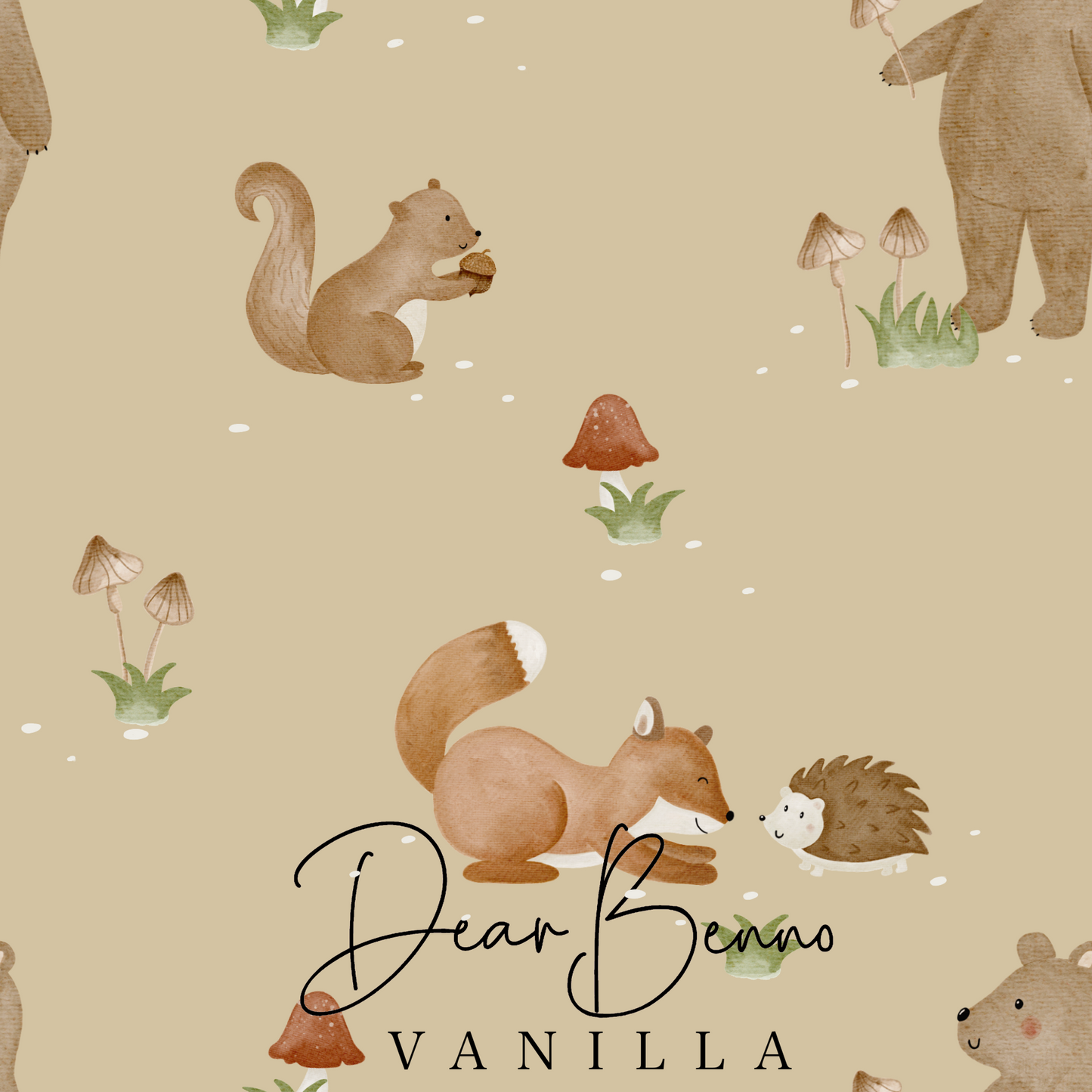 Fabric design "Forest Friends" not exclusive
