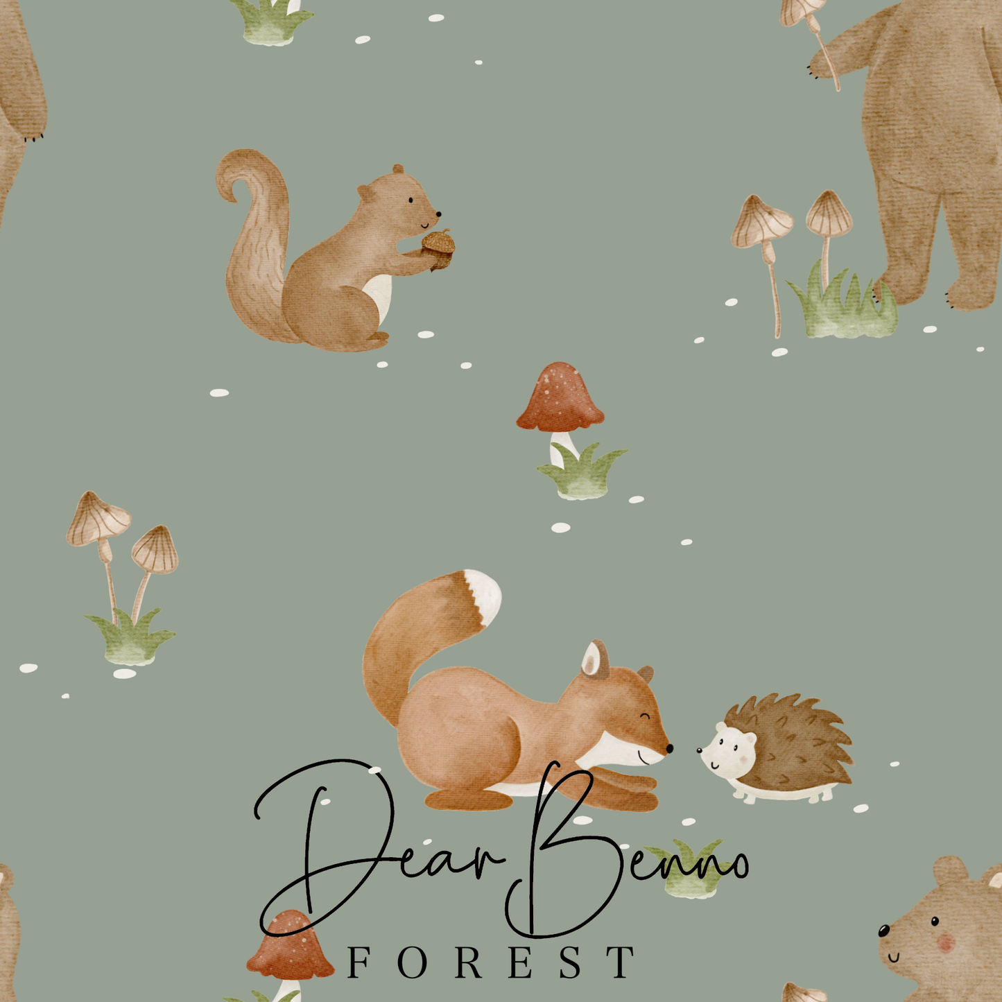 Fabric design "Forest Friends" not exclusive