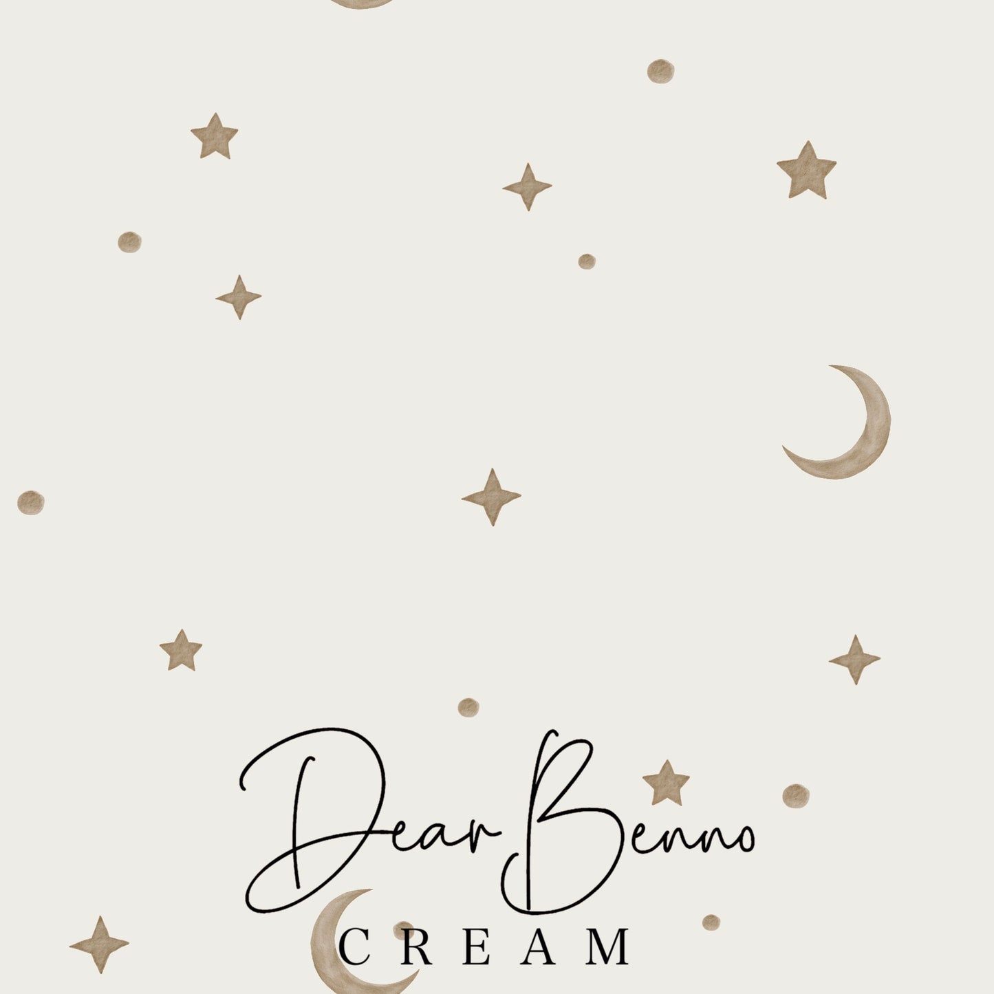 Fabric design "Moon and stars" not exclusive