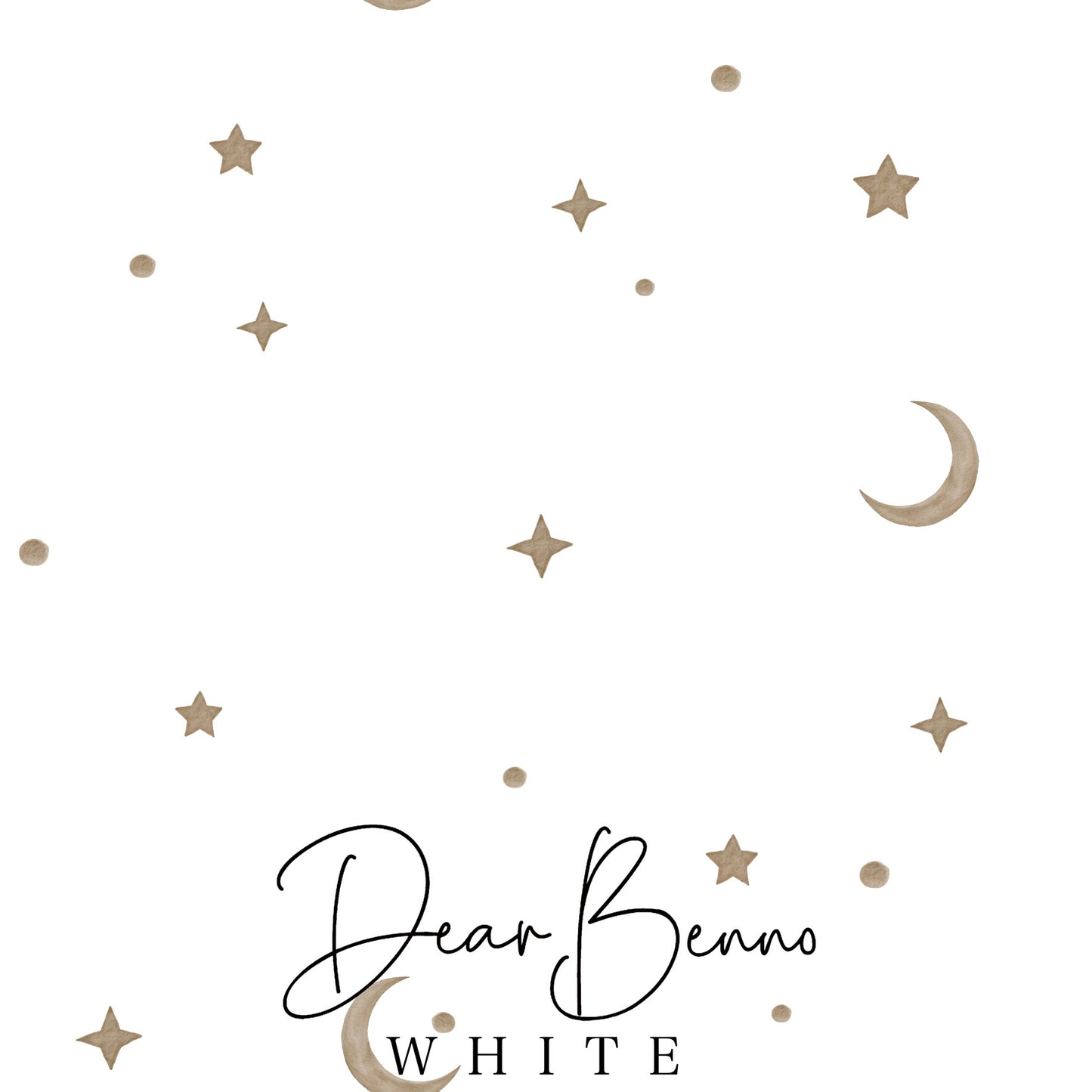 Fabric design "Moon and stars" not exclusive