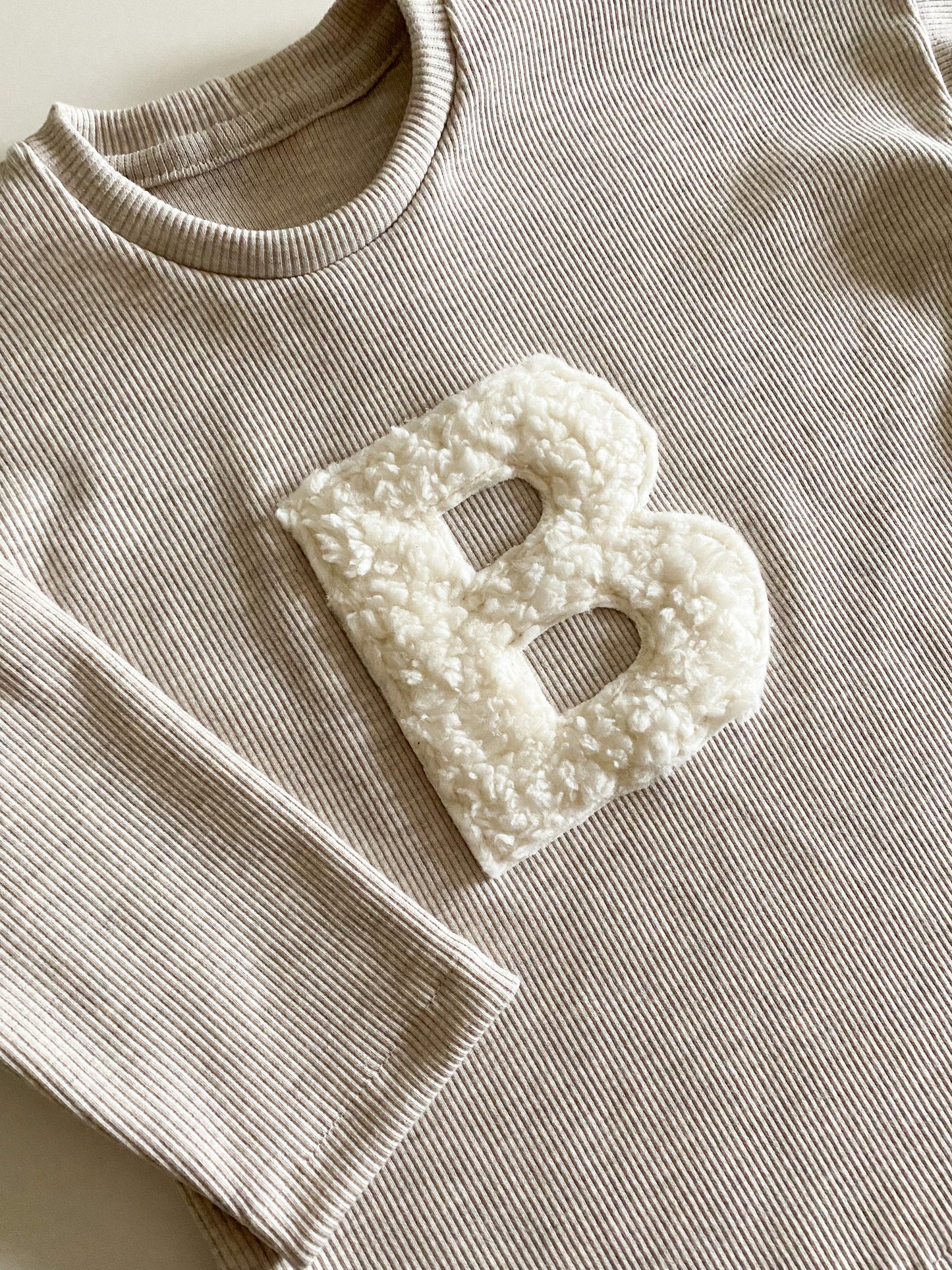 Oversized initials sweater