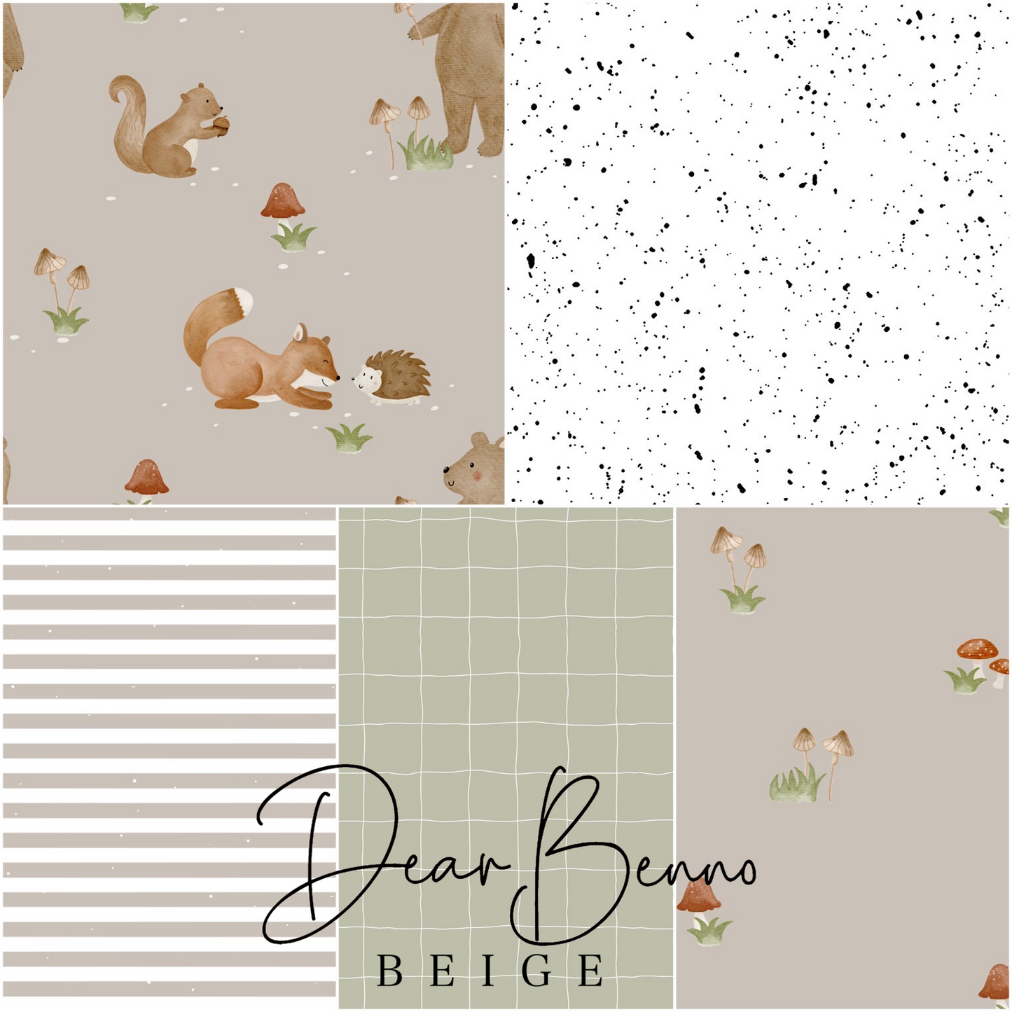 SET of 5 designs - "Forest Friends" not exclusive