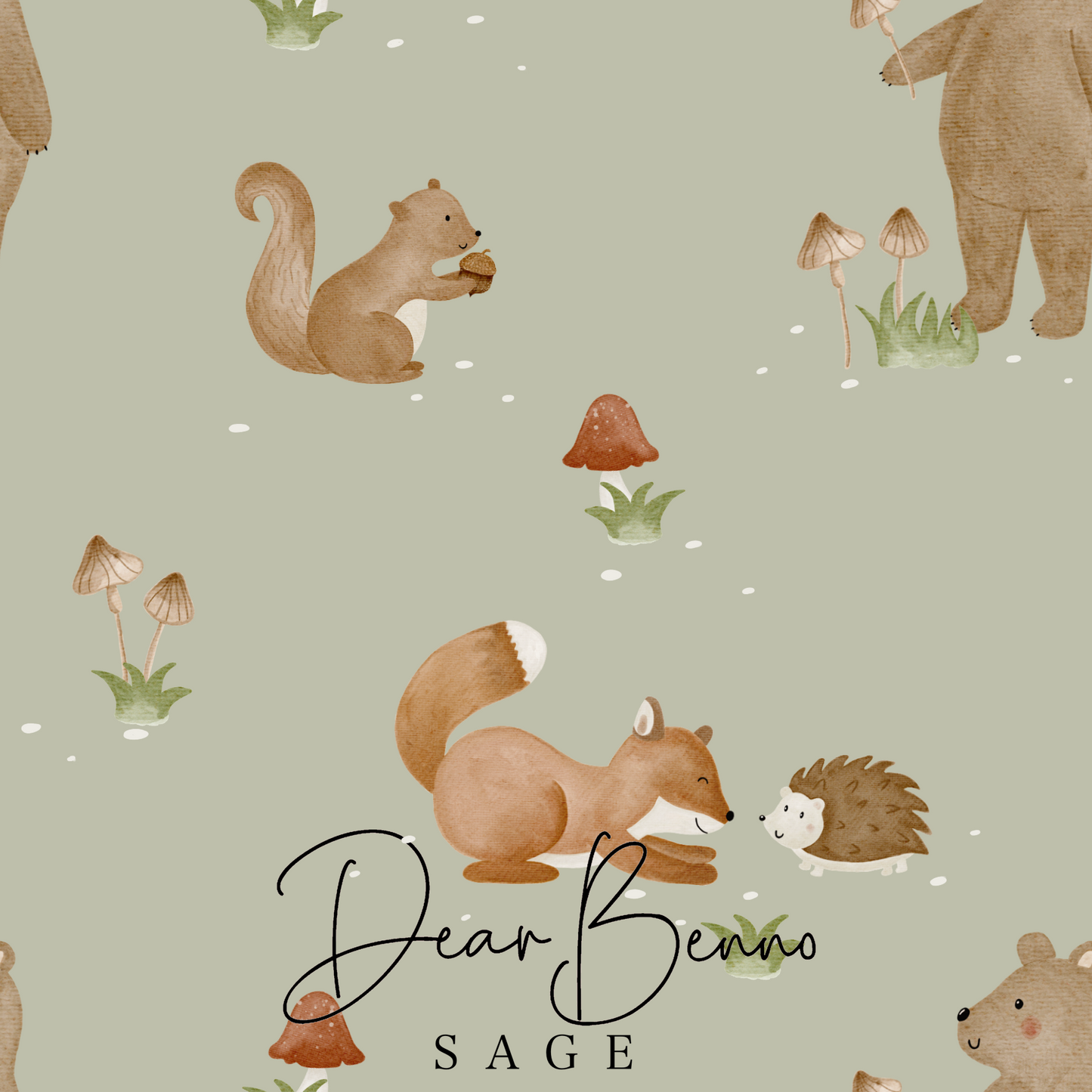 Fabric design "Forest Friends" not exclusive