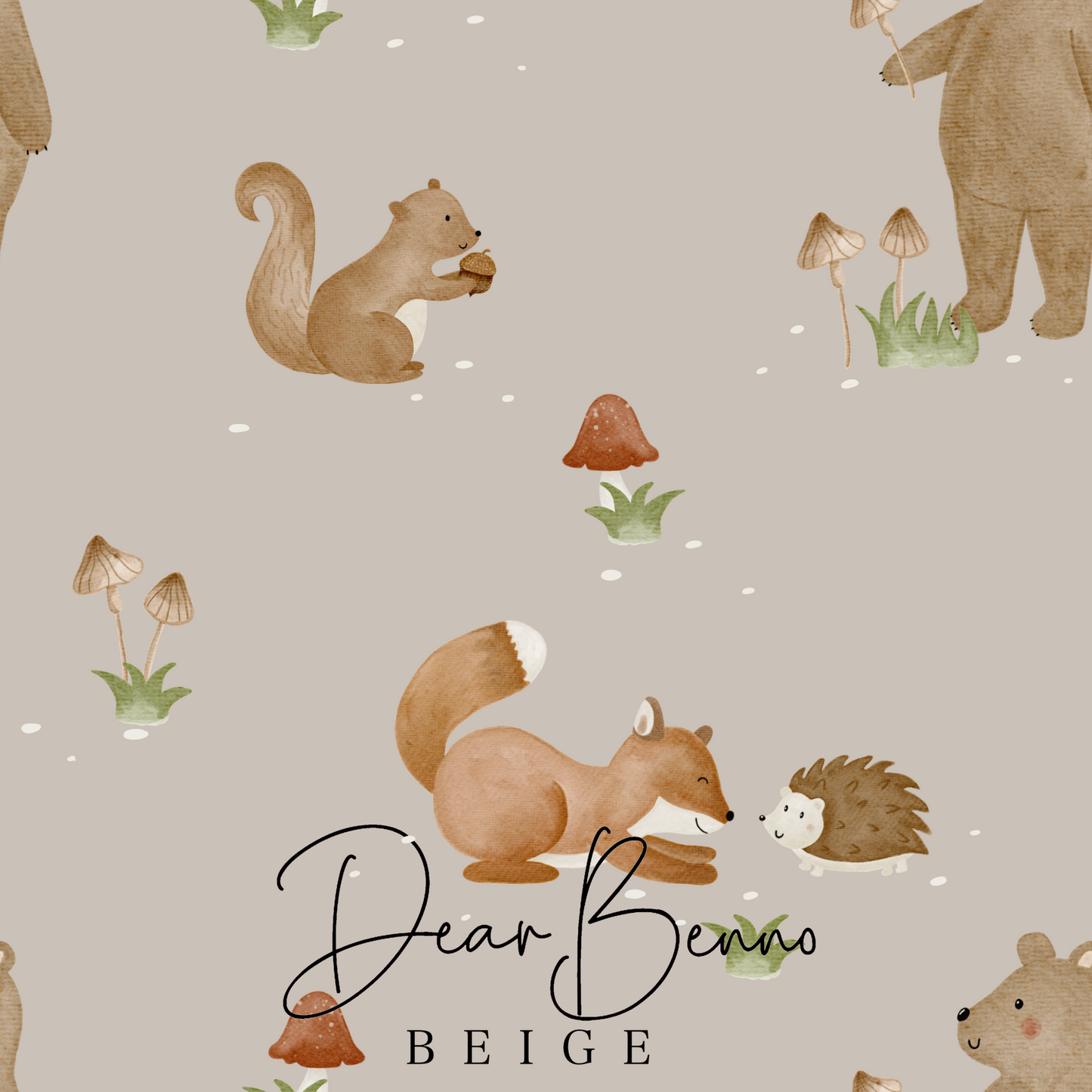 Fabric design "Forest Friends" not exclusive