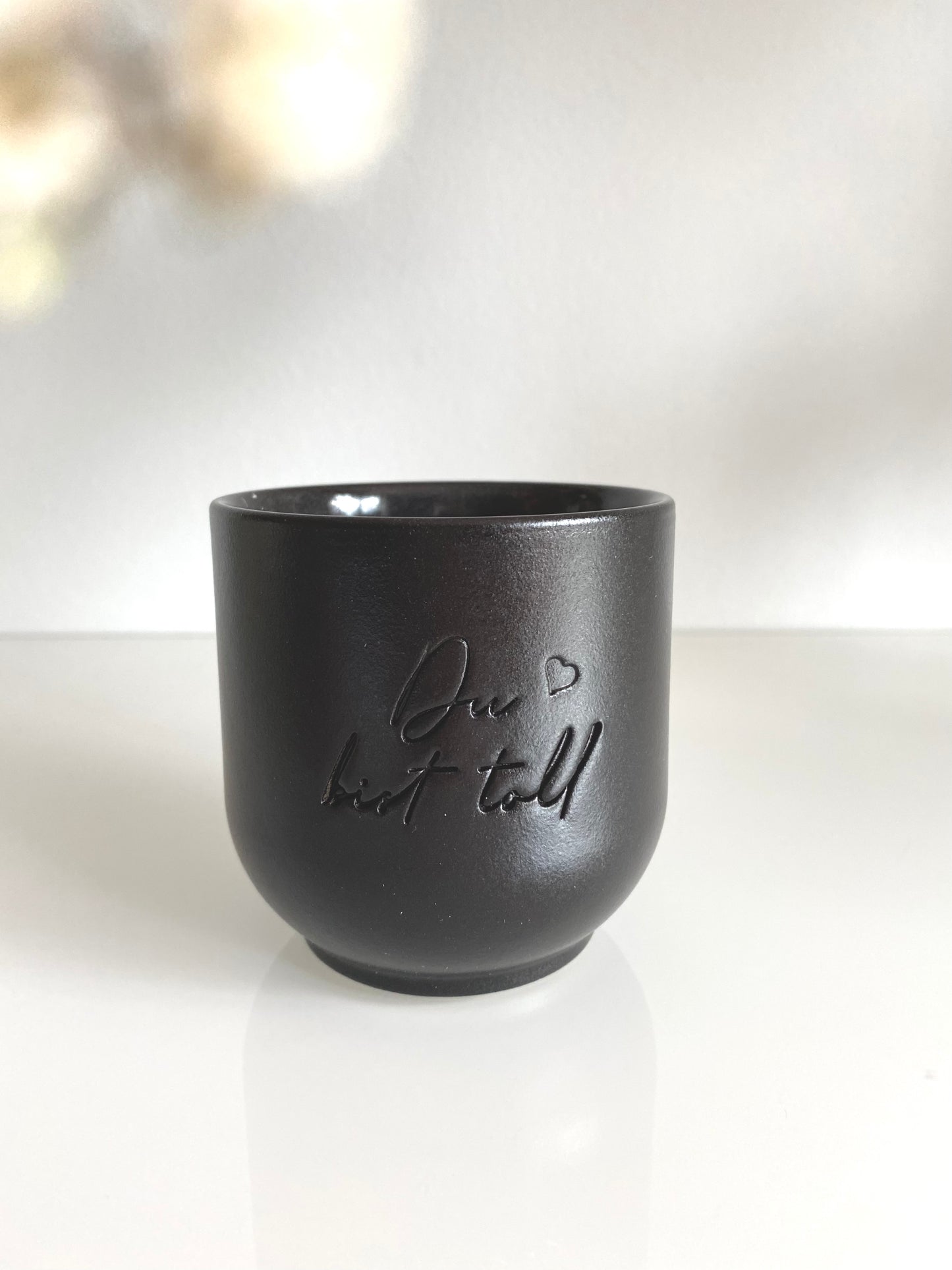 Ceramic mug "You're great" black 200ml