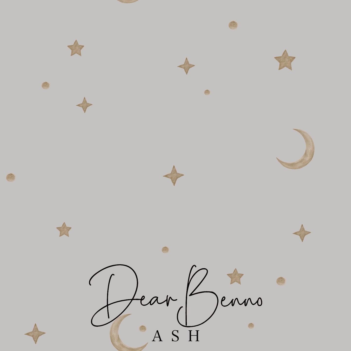 Fabric design "Moon and stars" not exclusive