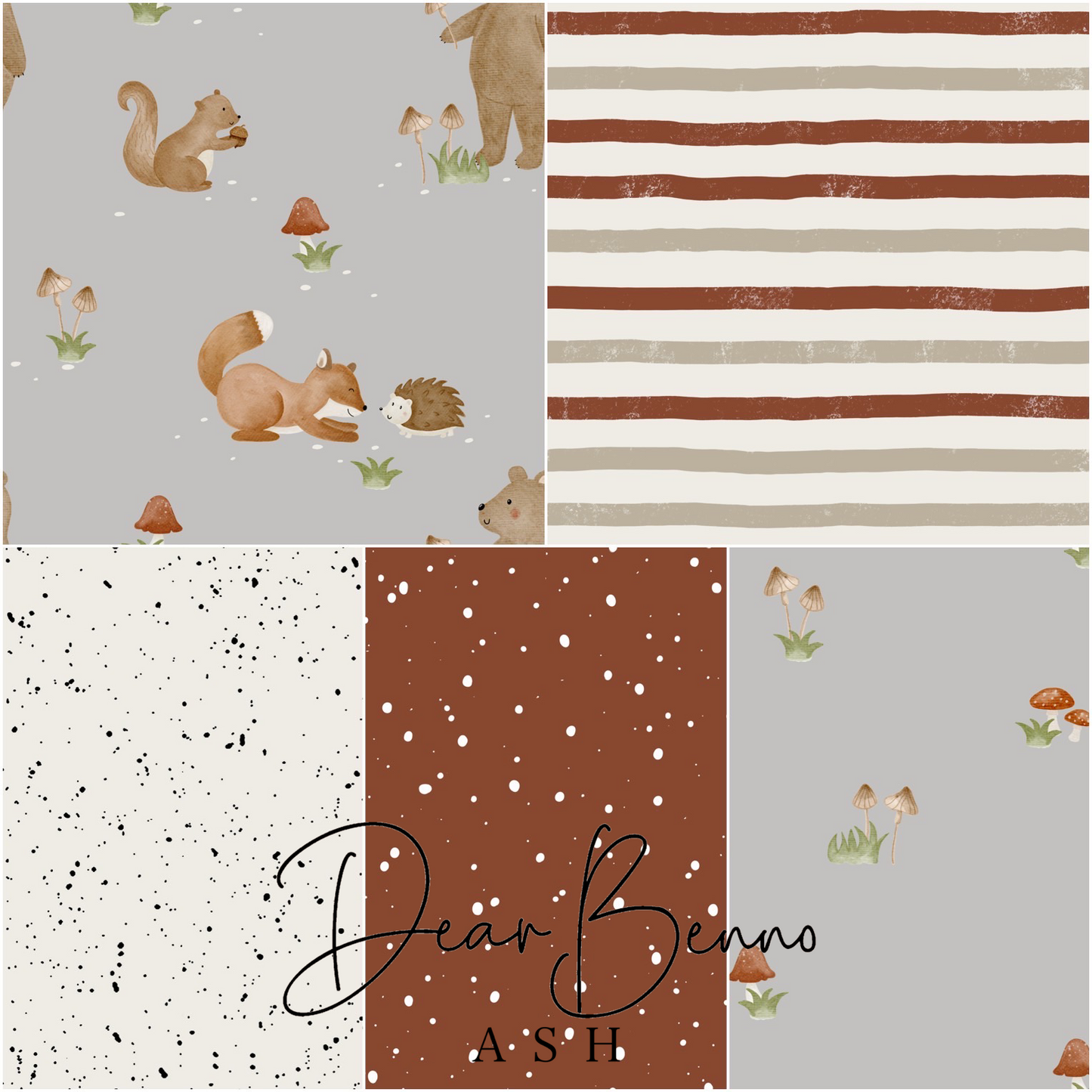 SET of 5 designs - "Forest Friends" not exclusive
