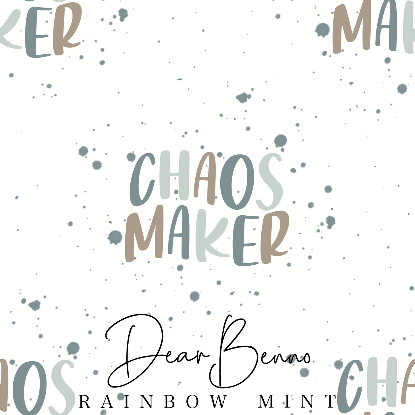 Fabric design "Chaos Maker" RAINBOW not exclusive