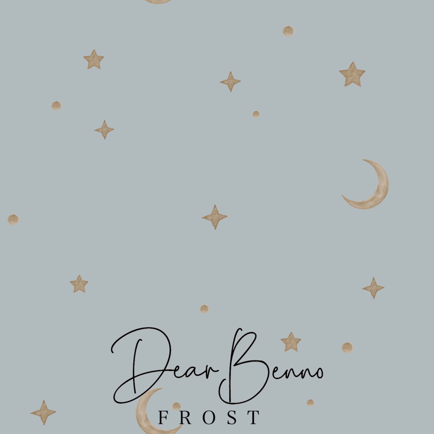 Fabric design "Moon and stars" not exclusive