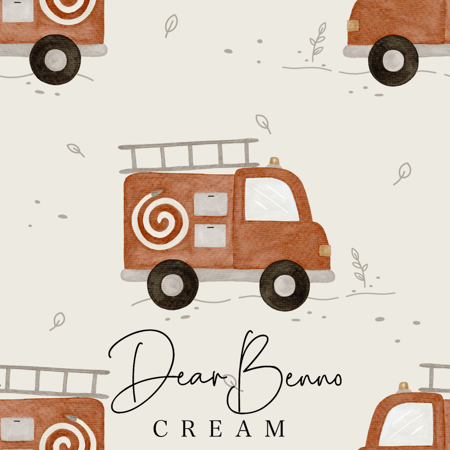 Fabric design "Fire Truck" not exclusive