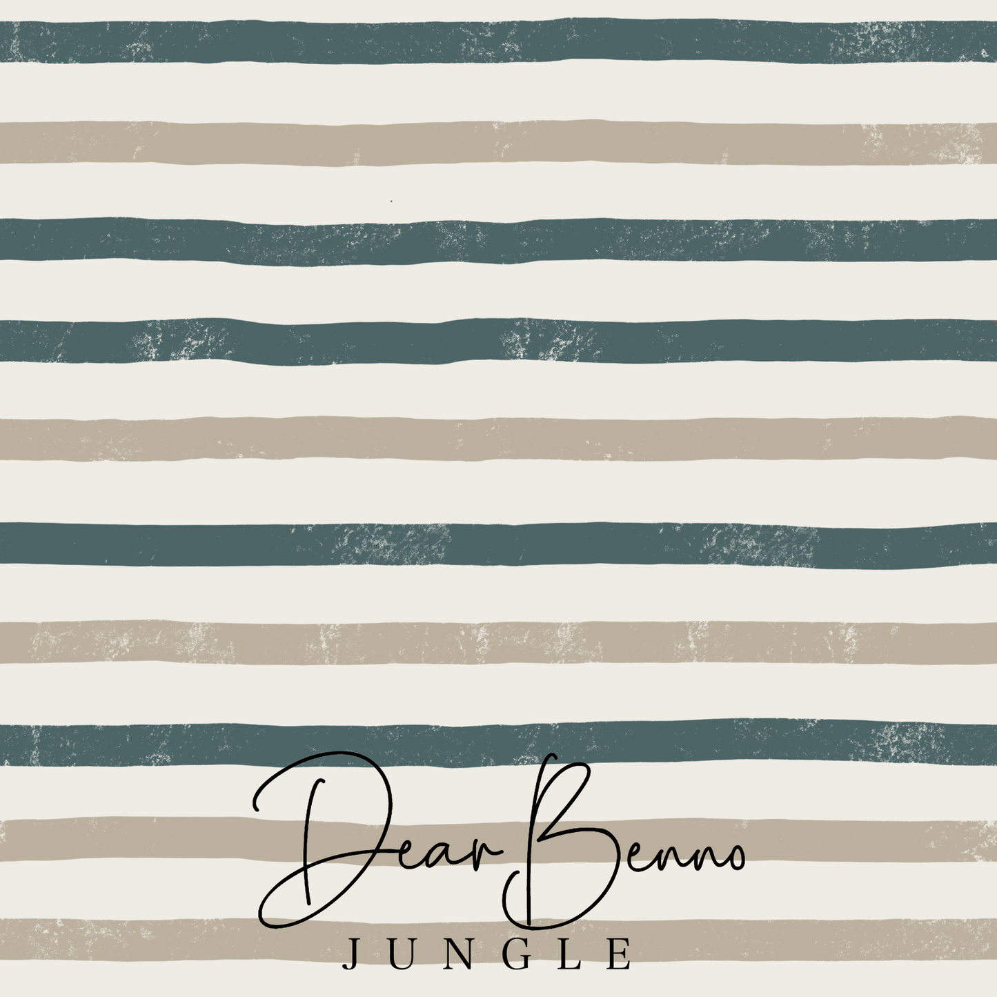 Combination design - Two Color Stripes on Cream