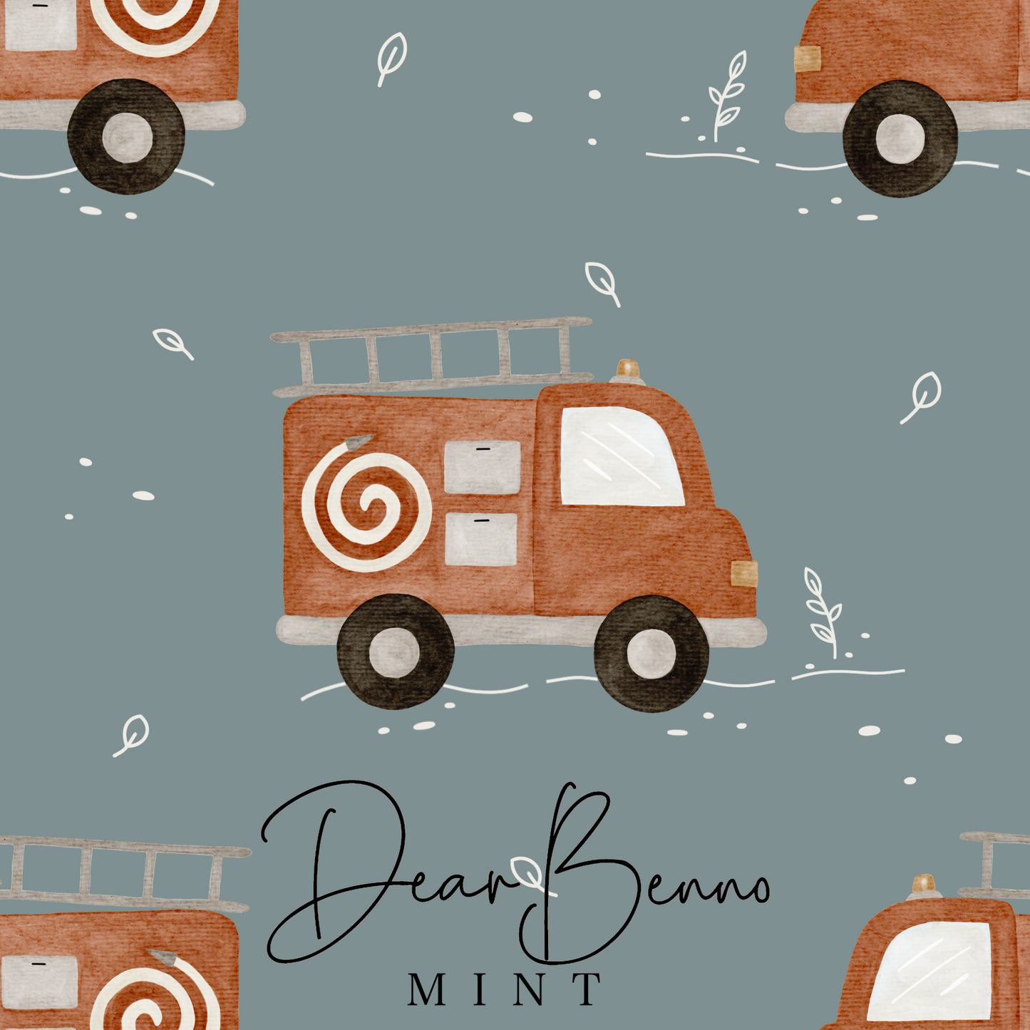 Fabric design "Fire Truck" not exclusive