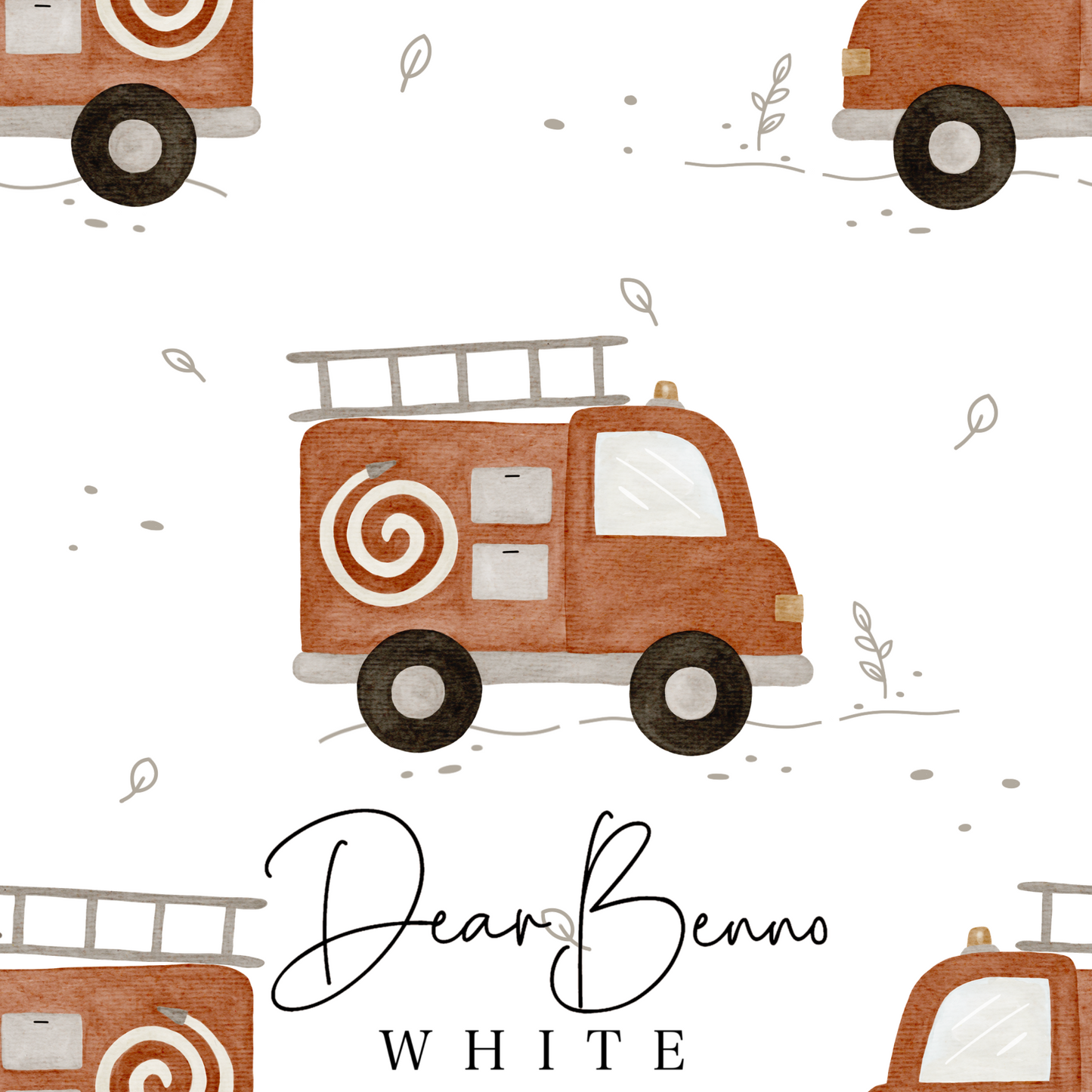 Fabric design "Fire Truck" not exclusive