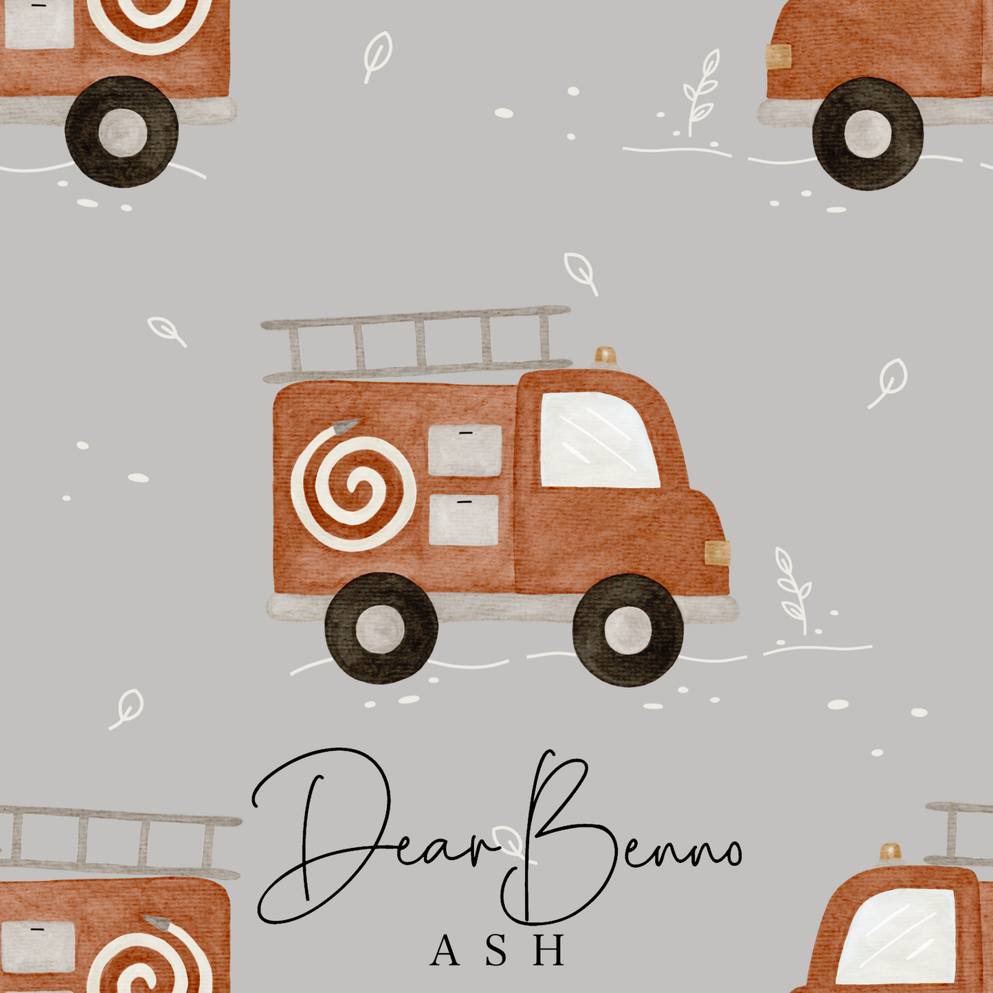 Fabric design "Fire Truck" not exclusive