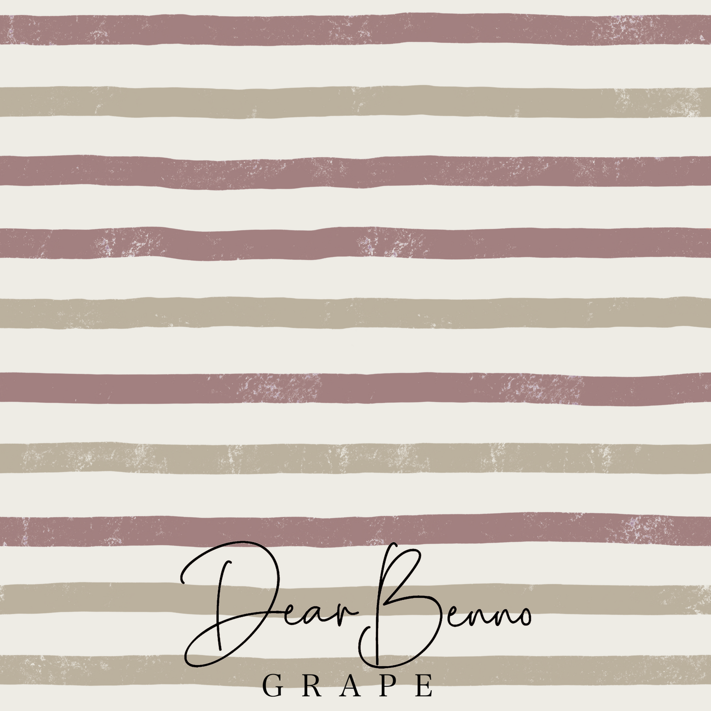 Combination design - Two Color Stripes on Cream