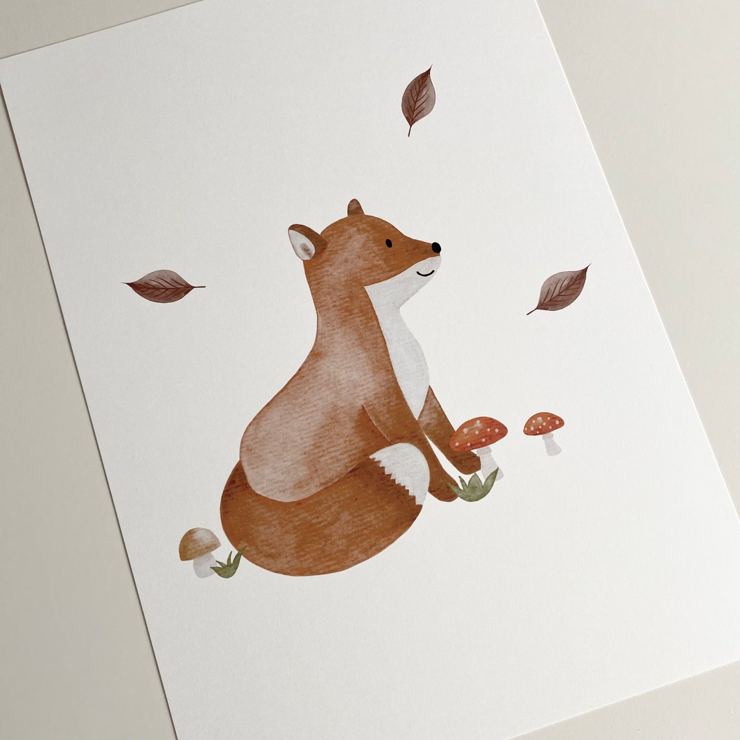 Poster A3 "Leaf Rain"