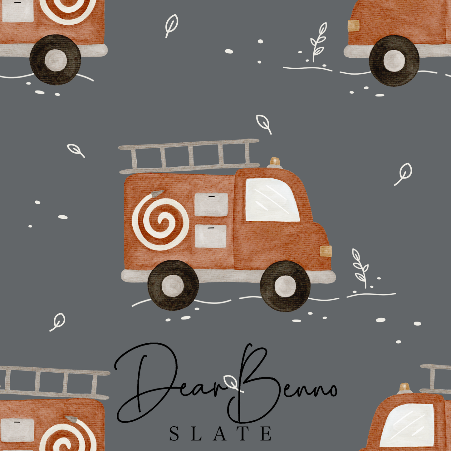 Fabric design "Fire Truck" not exclusive