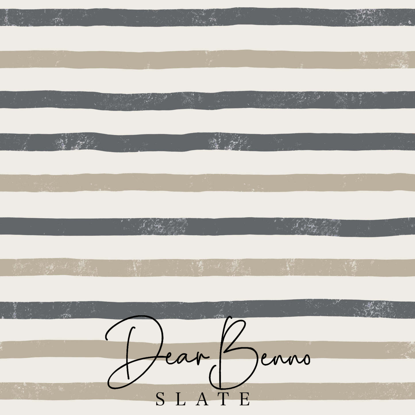 Combination design - Two Color Stripes on Cream