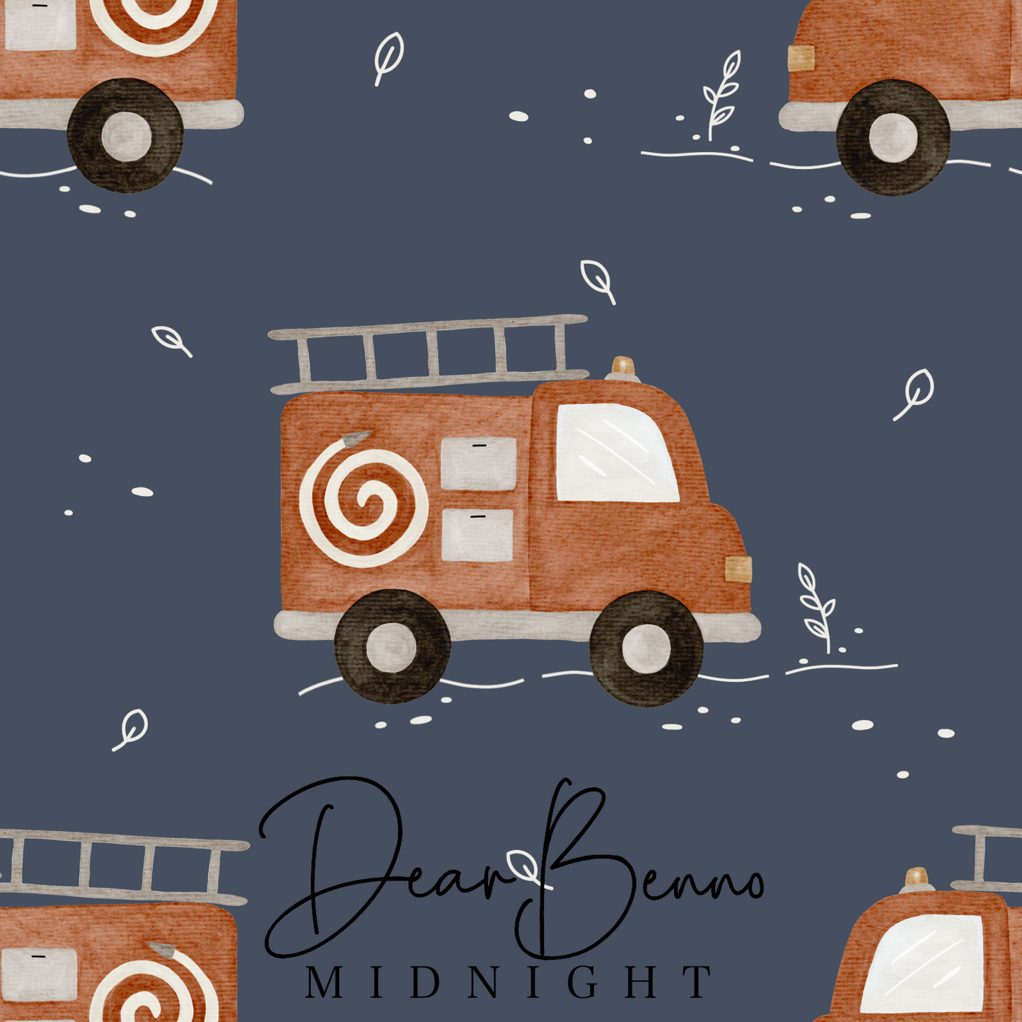 Fabric design "Fire Truck" not exclusive