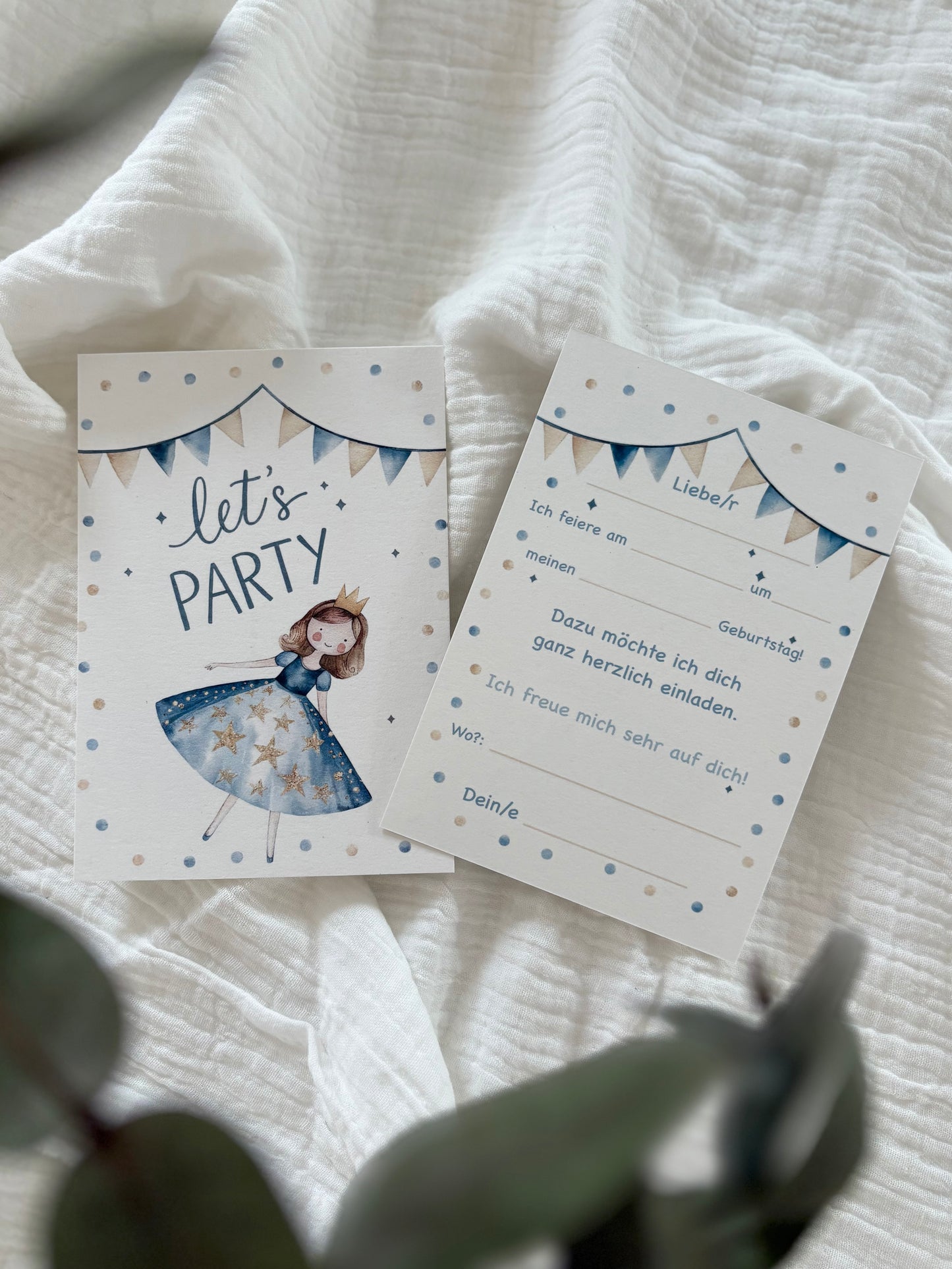 Einladungskarte Prinzessin