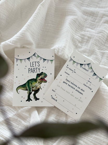Einladungskarte Dino