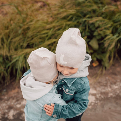 Frühling/Sommer Initialen Beanie für Kinder und Erwachsene