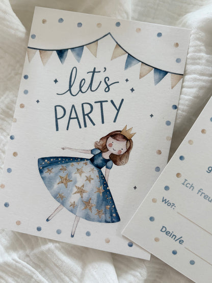 Einladungskarte Prinzessin