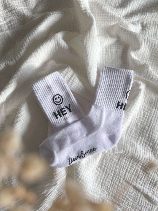 Kinder Tennissocken „Hey“