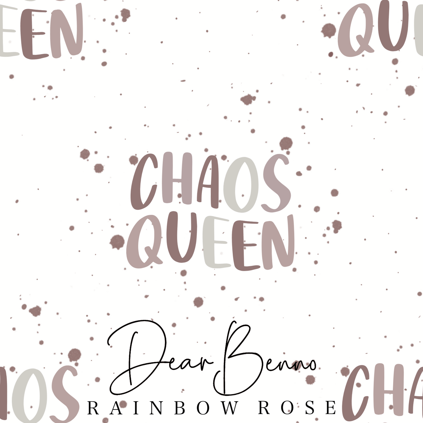 Stoffdesign „Chaos Queen“ RAINBOW nicht exklusiv