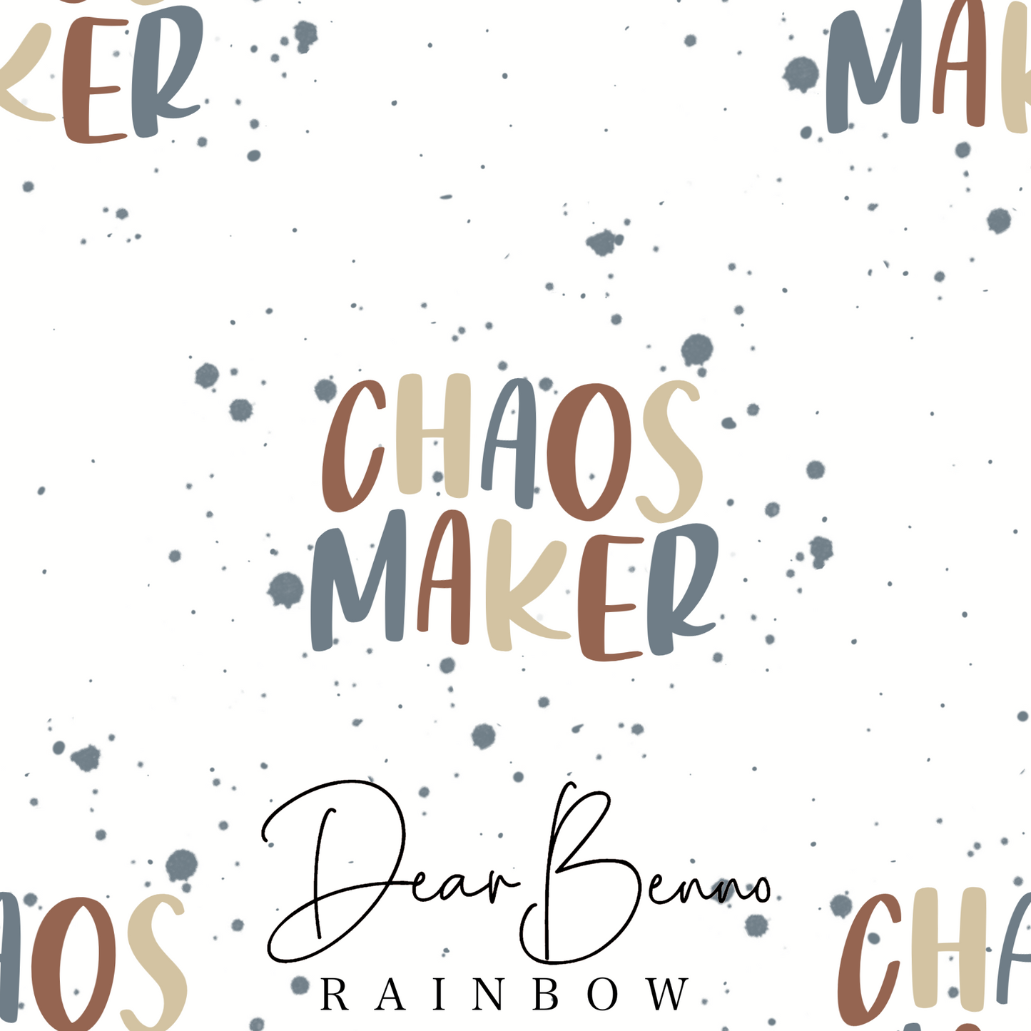 Stoffdesign „Chaos Maker“ RAINBOW nicht exklusiv