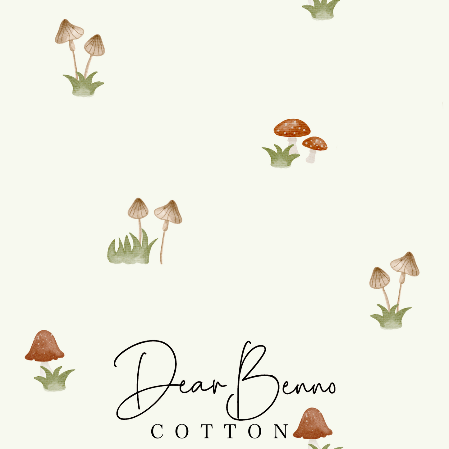 Fabric design "Mushrooms" not exclusive