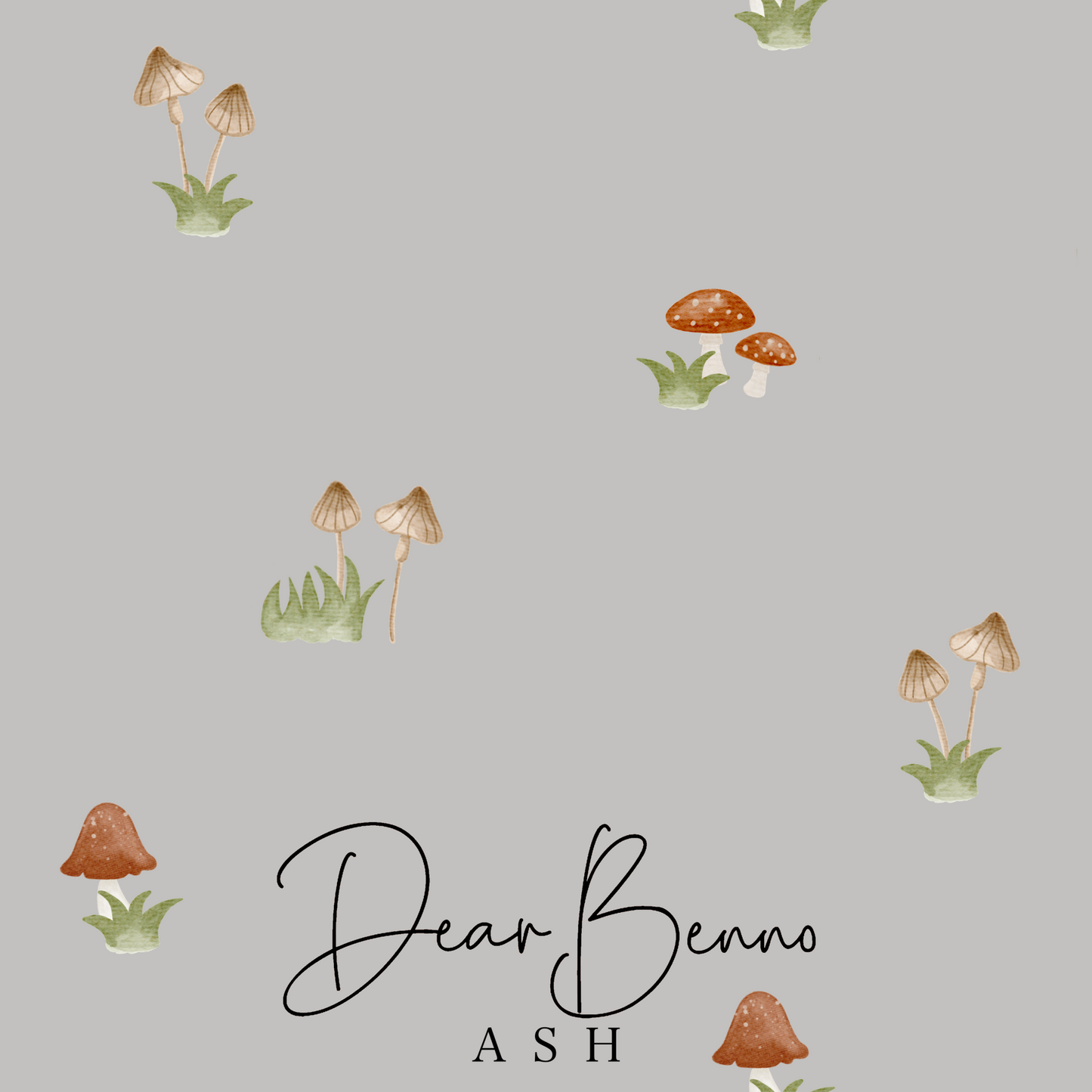 Fabric design "Mushrooms" not exclusive