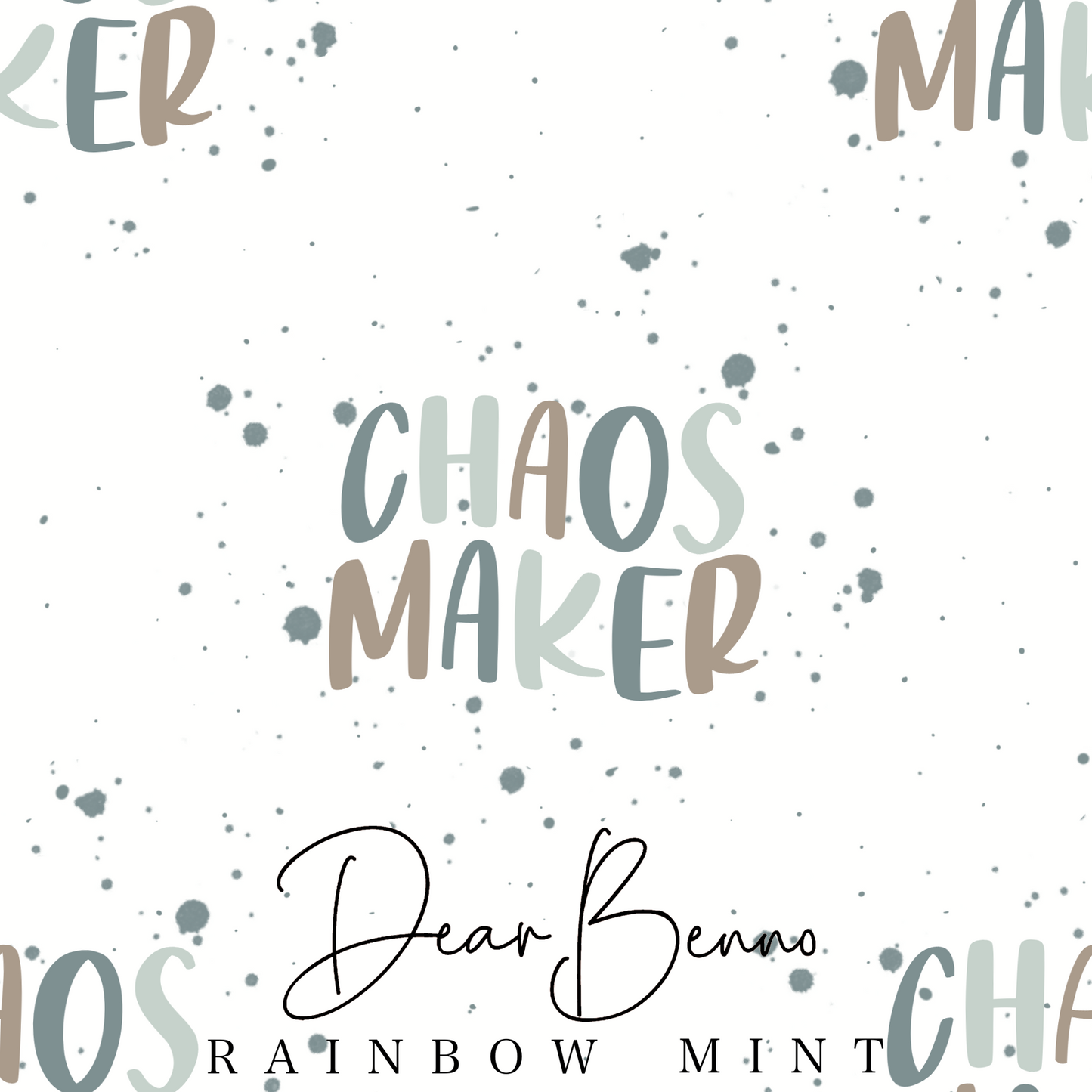 Stoffdesign „Chaos Maker“ RAINBOW nicht exklusiv