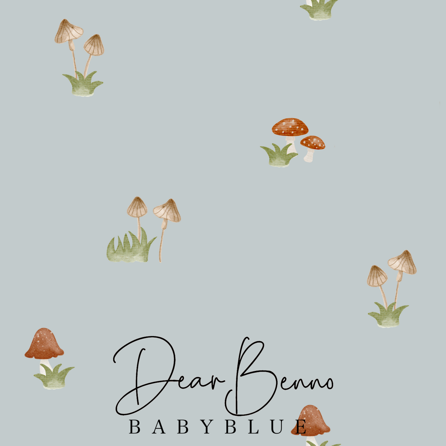 Fabric design "Mushrooms" not exclusive