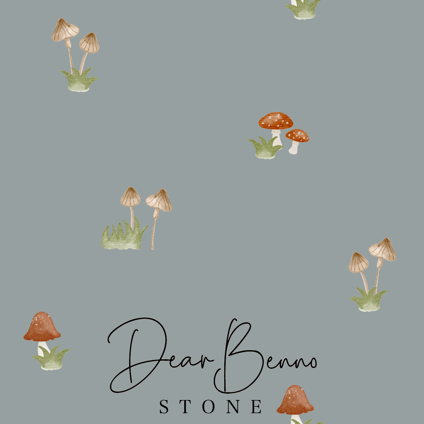 Fabric design "Mushrooms" not exclusive